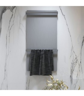 LLAVISAN L305864 ENZO Secatoallas toallero eléctrico gris aluminio