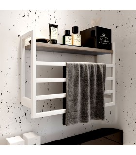 LLAVISAN L305844 FUSSION Secatoallas toallero eléctrico blanco mate