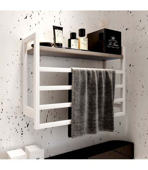 LLAVISAN L305844 FUSSION Secatoallas toallero eléctrico blanco mate