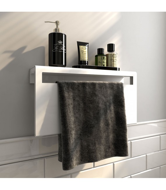 LLAVISAN L305834 KAREY Secatoallas toallero eléctrico Blanco blanco mate