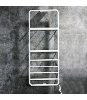 LLAVISAN L305854 LEVEL Secatoallas toallero eléctrico blanco mate