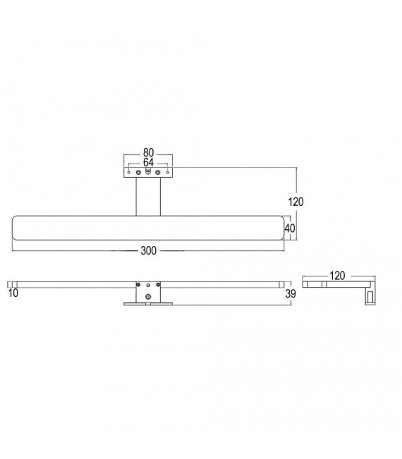 LLAVISAN L215444 Aplique LED luz fría Alure 30cm