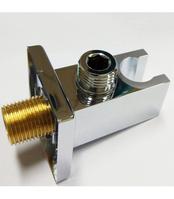 LLAVISAN L295744 Soporte Ducha con toma Cuadrado