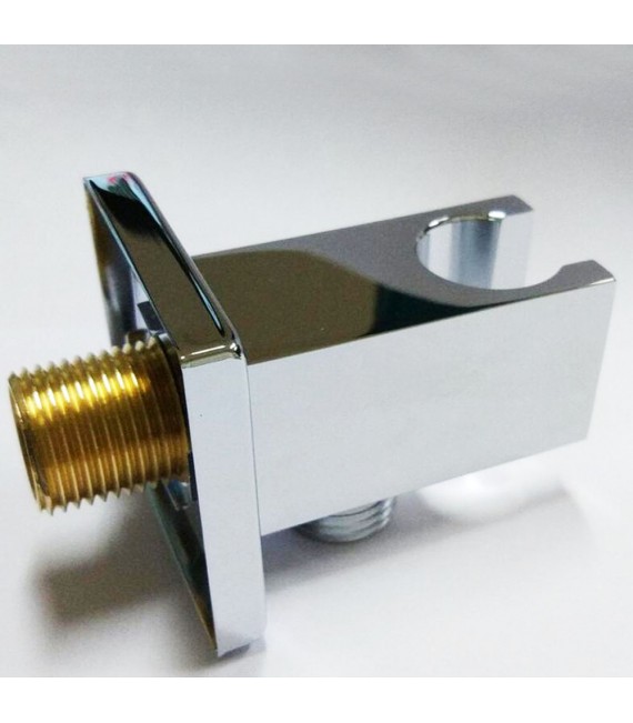 LLAVISAN L295744 Soporte Ducha con toma Cuadrado