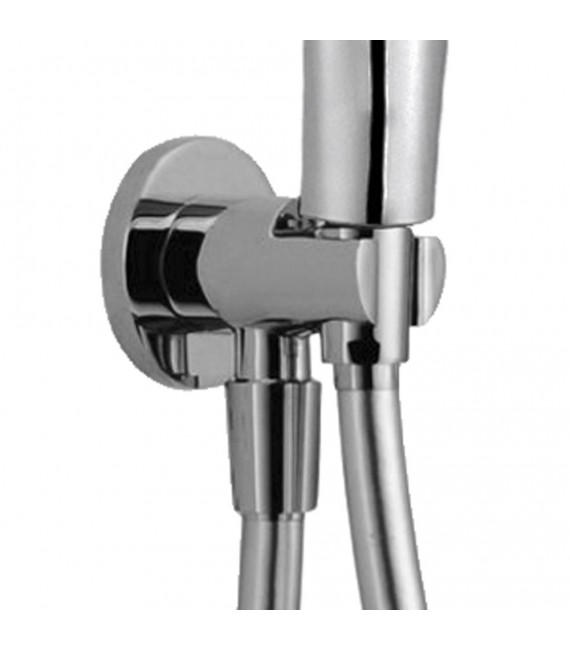 LLAVISAN L295734 Soporte Ducha con toma Redondo Cromo