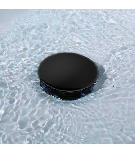 LLAVISAN L173914 Válvula Clic Clac de lavabo negro mate