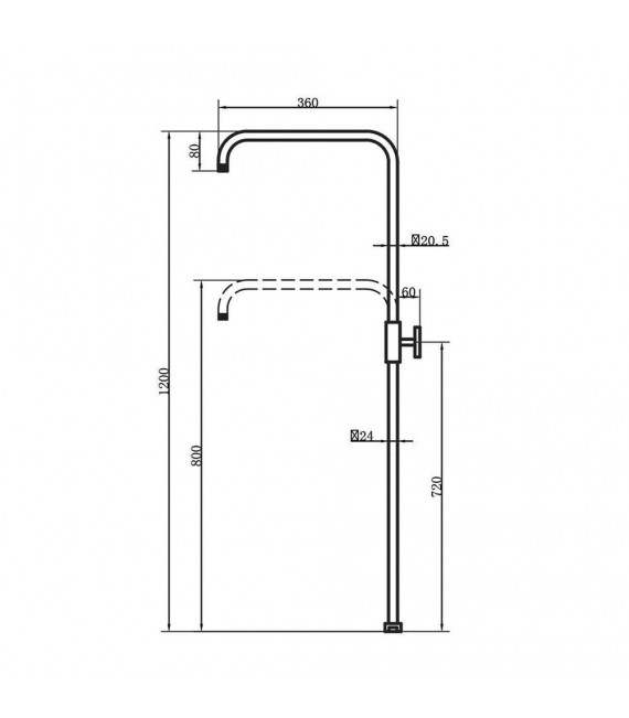 LLAVISAN L125544 QUAD Columna Ducha termostática