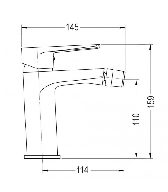 LLAVISAN L154434 ASTORIA Grifo de bidet monomando