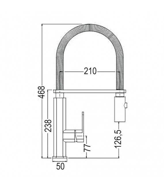 LLAVISAN L165394 SPRINT Grifo de cocina monomando
