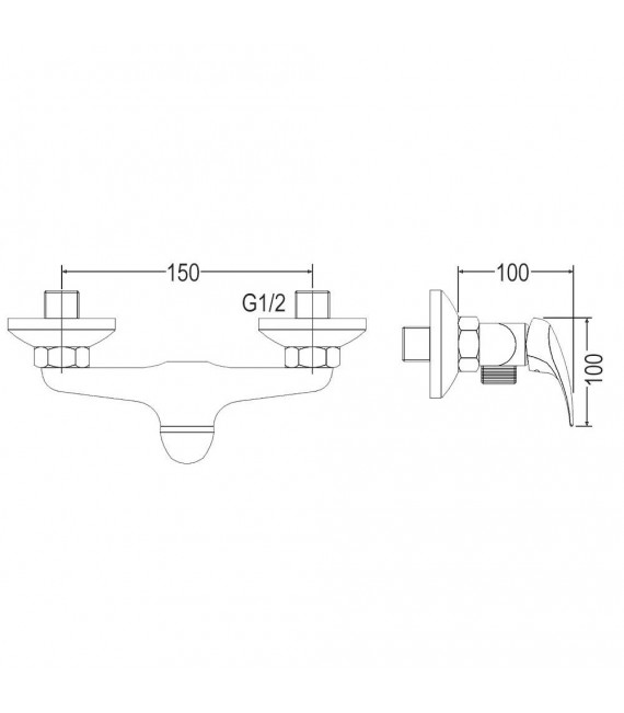 LLAVISAN L152764 APACHE Grifo Ducha monomando