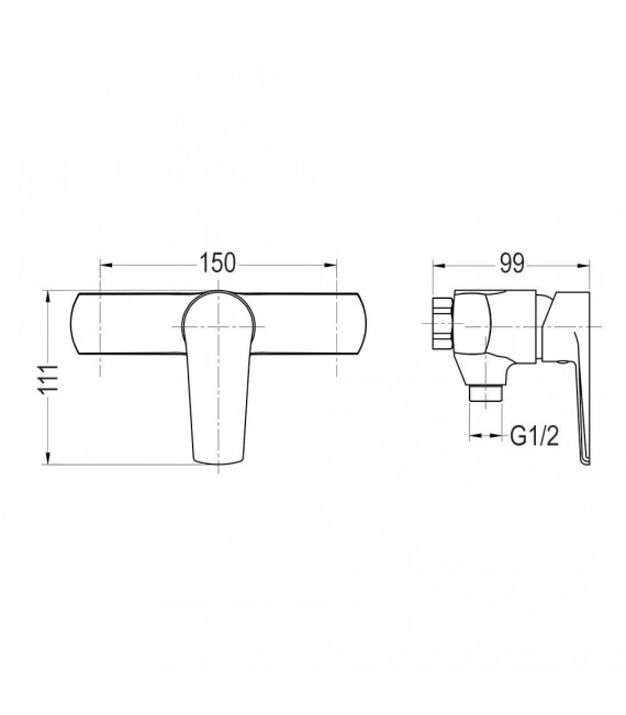 LLAVISAN L154444 ASTORIA Grifo Ducha monomando