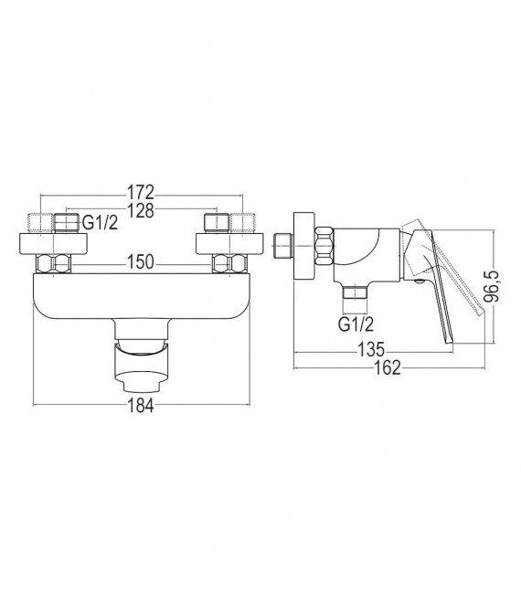 LLAVISAN L152394 SIOUX Grifo Ducha monomando