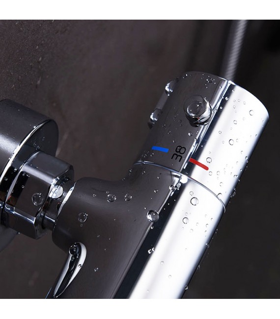 LLAVISAN L155694 BONN Grifo Ducha termostática Zinc