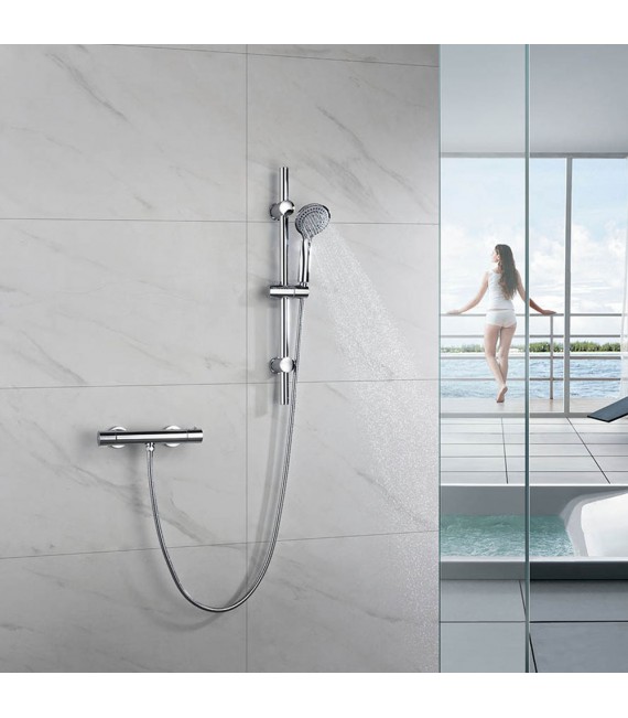 LLAVISAN L155774 PARÍS Grifo Ducha termostática Barra Latón