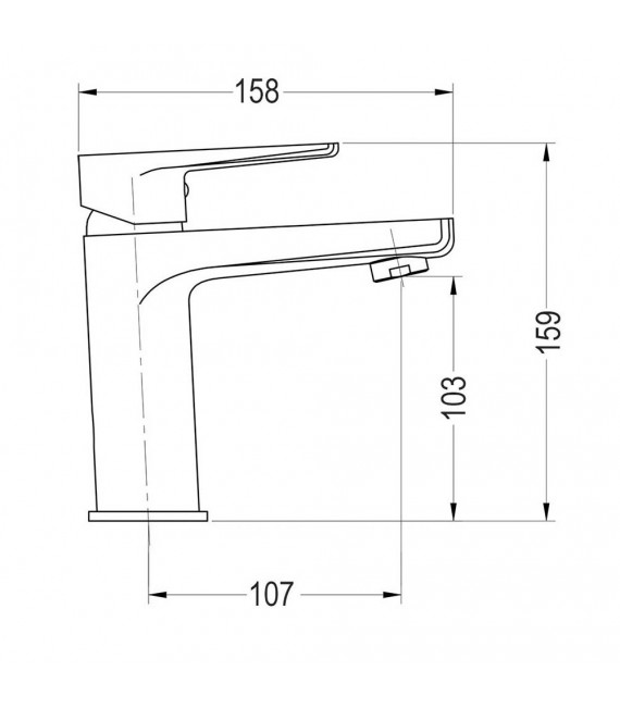LLAVISAN L154424 ASTORIA Grifo de lavabo monomando