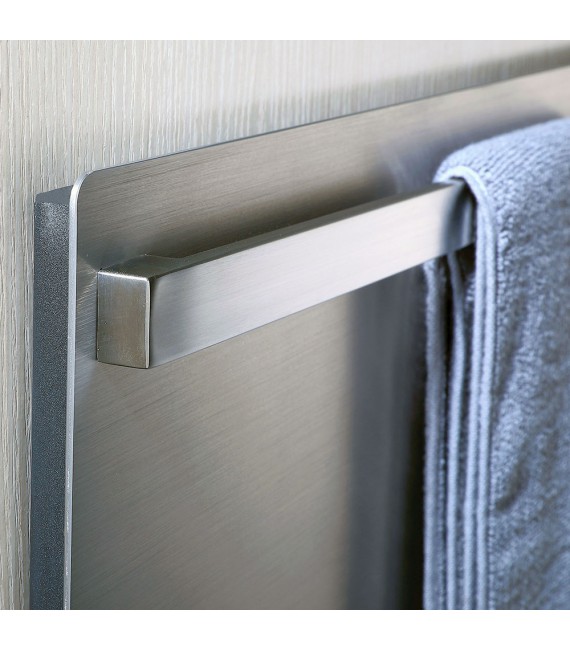 LLAVISAN L305864 ENZO Secatoallas toallero eléctrico gris aluminio