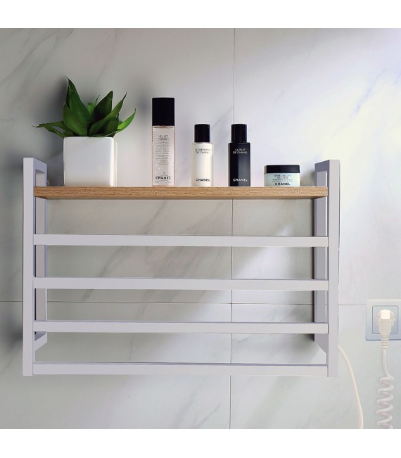 LLAVISAN L305844 FUSSION Secatoallas toallero eléctrico blanco mate