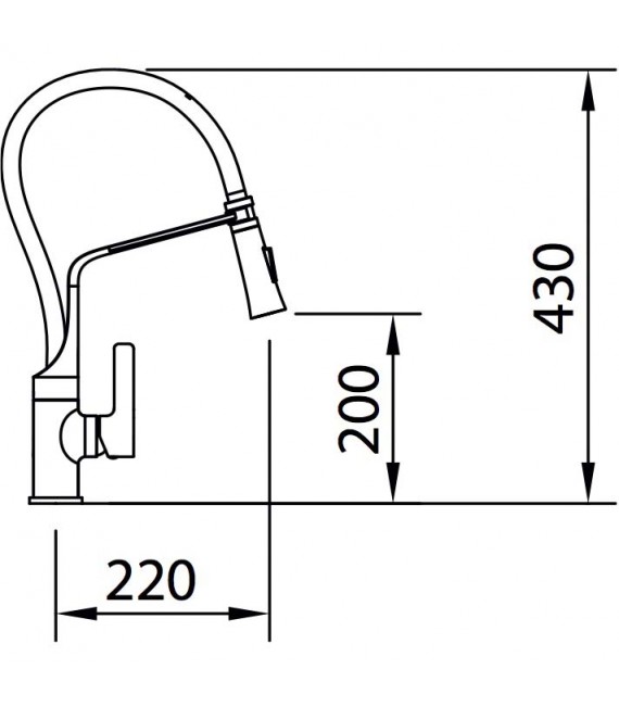 CLEVER 99735 Monomando Fregadero Ec3 Chef 6