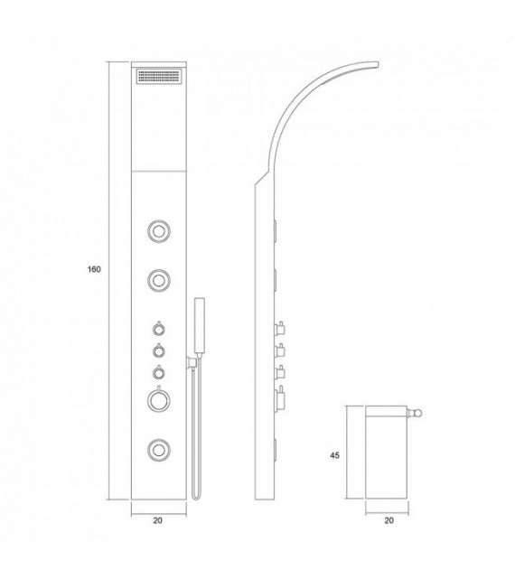 ROYO Columna ISSEO Hidromasaje