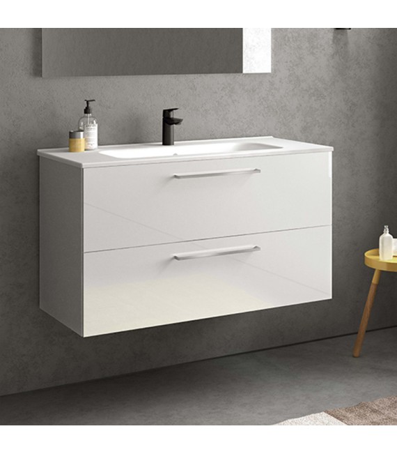 ROYO EASY Mueble+Lavabo Blanco Brillo