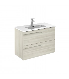ROYO VITALE Mueble+Lavabo Con 2 Cajones F-39 Cms Blanco Nature