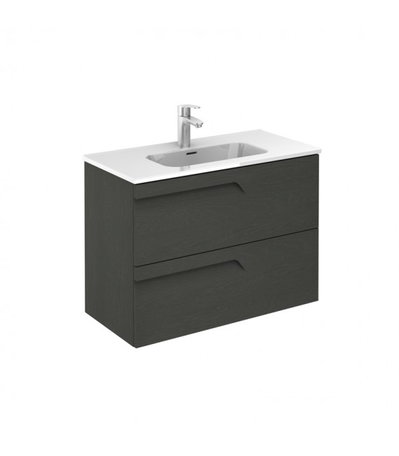 ROYO VITALE Mueble+Lavabo Con 2 Cajones F-39 Cms Gris Nature