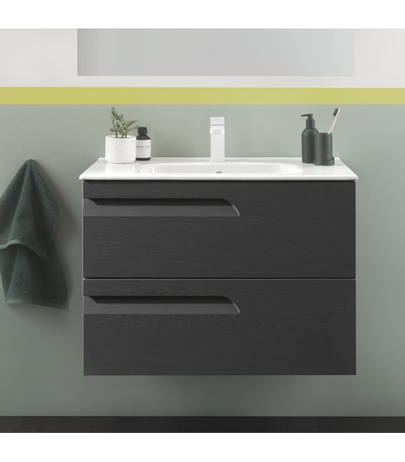 ROYO VITALE Mueble+Lavabo Con 2 Cajones F-39 Cms Gris Nature