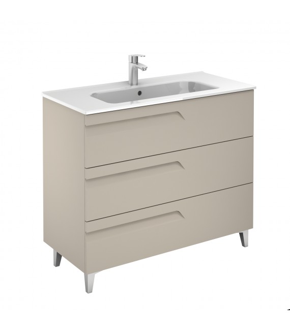 ROYO VITALE Mueble+Lavabo 3 Cajones F-46 cms Fumé Mate