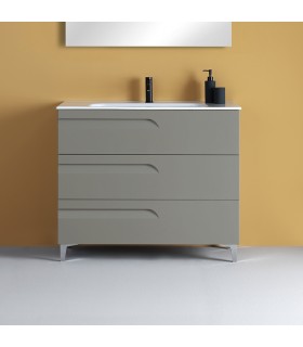 ROYO VITALE Mueble+Lavabo 3 Cajones F-46 cms Fumé Mate