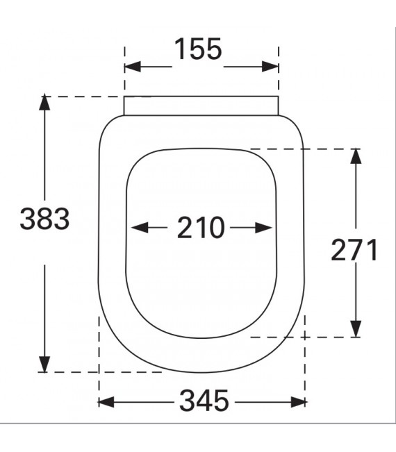 VILLEROY & BOCH 9M66 61 01 SUBWAY Asiento con tapa de inodoro compact