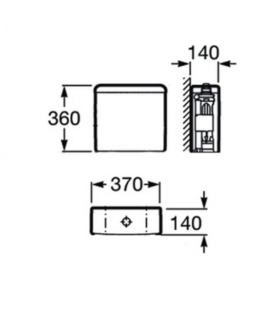 ROCA A341242000 MERIDIAN COMPACTO Cisterna Para Inodoro
