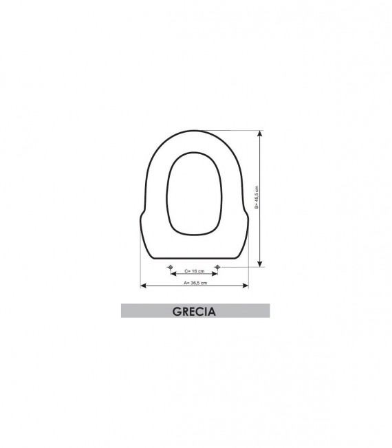 SANITANA GRTMC83C05 GRECIA Tapa Asiento Cerezo