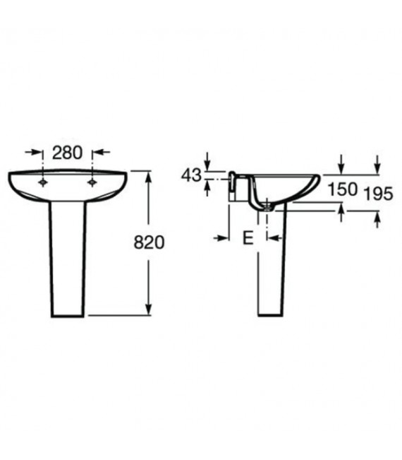 ROCA A331300171 Victoria Pedestal Pérgamon