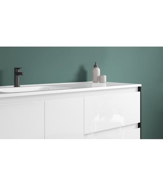 ROYO C0072330 LOOK+ Mueble Con Lavabo 120 Blanco/Negro