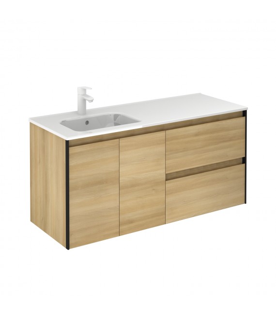 ROYO C0072332 LOOK+ Mueble Con Lavabo 120 Roble/Negro