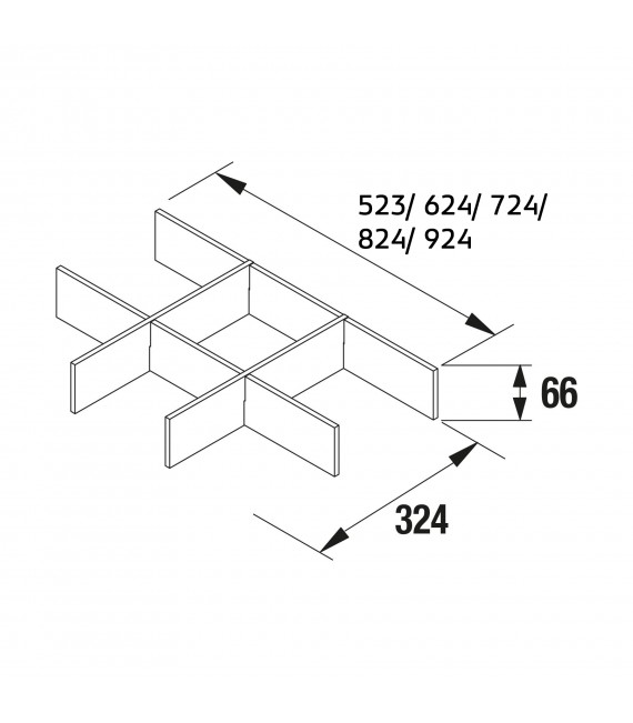 SALGAR Separador Cajón Inferior NOJA/ARENYS