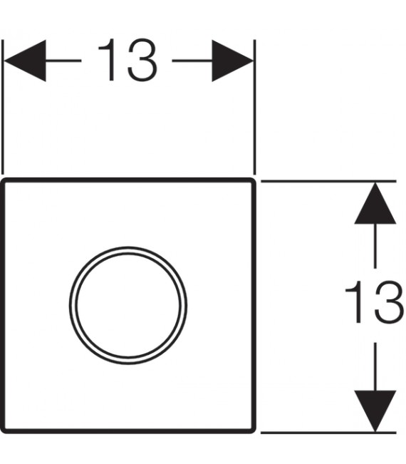 GEBERIT 116.025.KK.1 Sistema Descarga Electrónico Urinario