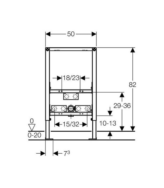 DUOFIX Bastidor Bidé