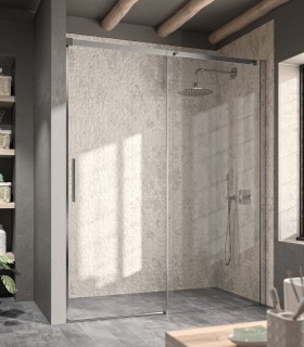 KASSANDRA LUNA Mampara Ducha Corredera Transparente