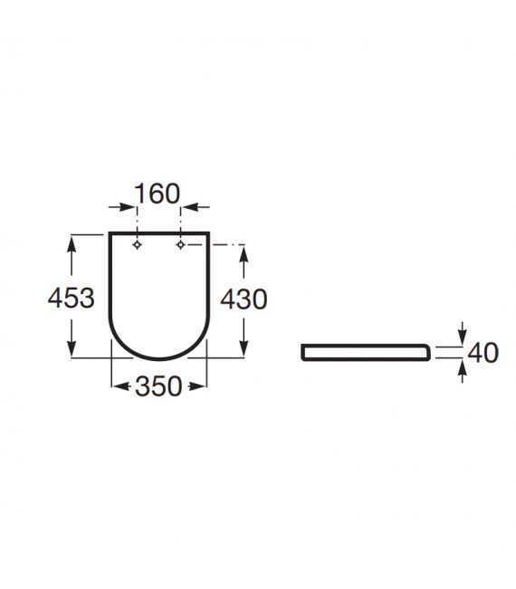 ROCA A801D22001 THE GAP ROUND Tapa Asiento Amortiguado