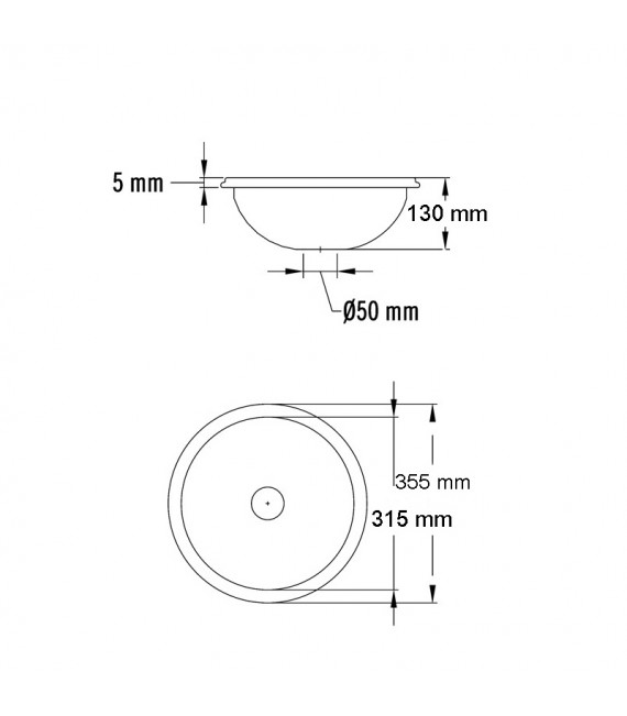 MEDICLINICS SN0031C Lavamanos empotrable Inoxidable Brillo