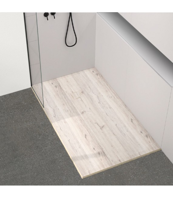 BATHME NATURE Plato De Ducha Madera Light Mate