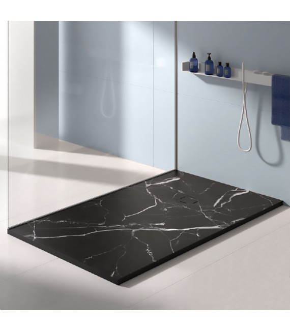 BATHME NATURE Plato De Ducha Marmol Negro Mate