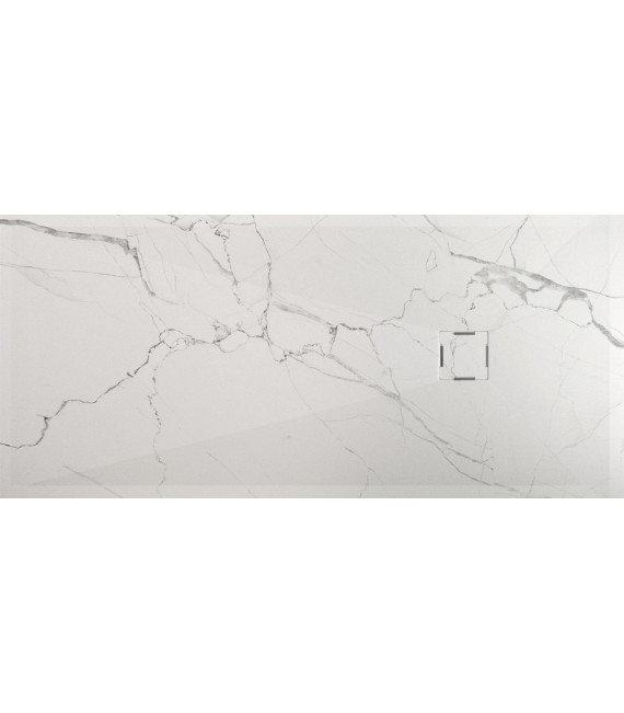 BATHME NATURE Plato De Ducha Marmol Blanco Mate