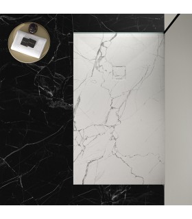 BATHME NATURE Plato De Ducha Marmol Blanco Mate