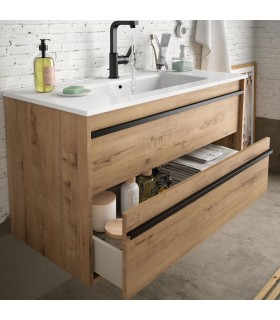 SALGAR ATTILA Mueble+Lavabo Roble Ostippo