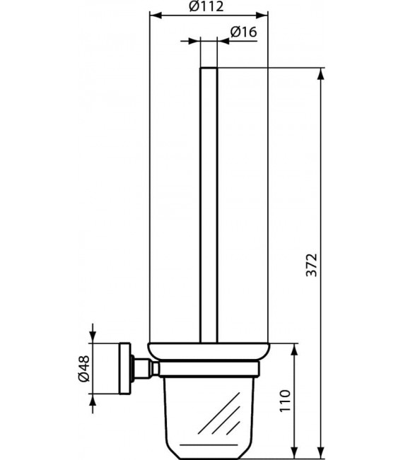 IDEAL STANDARD AA9119AA IOM Escobillero A Pared Cristal