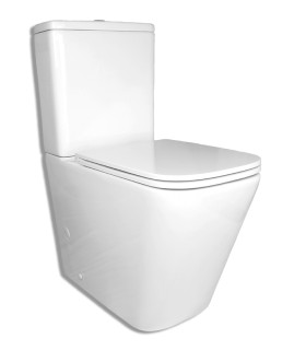 BATHME B000328 FUSSION Inodoro Rimless Completo Blanco