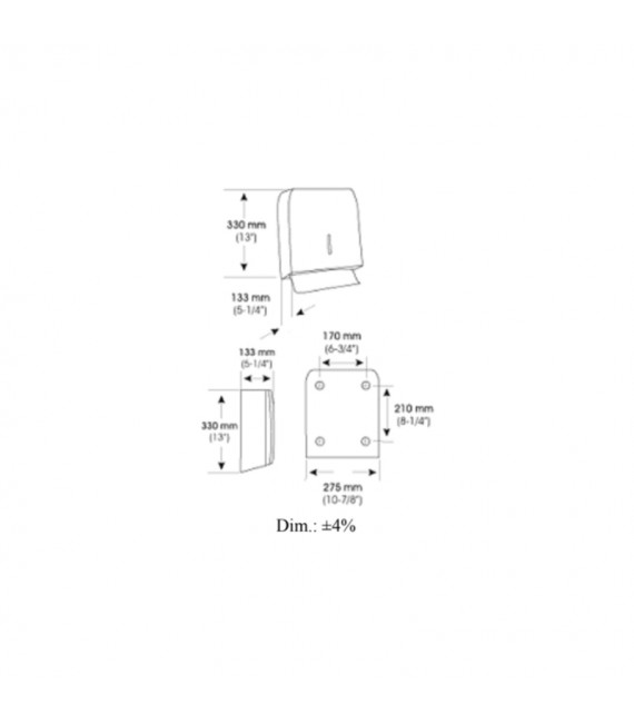 MEDICLINICS DT0106C Dispensador De Toallas Papel Inox