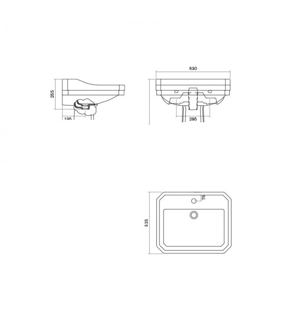 CIFIAL 1023100040 PLAZA Lavabo Blanco